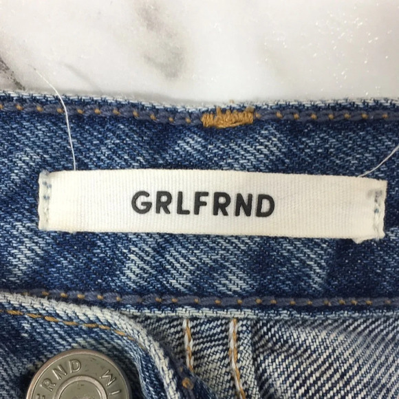 GRLFRND‎ Karolina I Put a Spell On You Distressed Jeans Womens 24 Button Fly - Picture 8 of 15